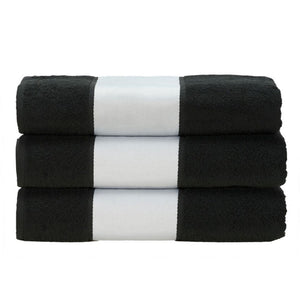 A&R Towels Subli-Me Hand Towel (Black) (One Size)