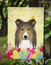 Load image into Gallery viewer, 11 x 15 1/2 in. Polyester Sheltie Easter Egg Hunt Garden Flag 2-Sided 2-Ply