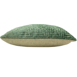 Paoletti Delphi Cushion Cover (Mint) (One Size)