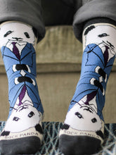 Load image into Gallery viewer, Dignified Reflective Panda Wearing a Suit Socks (Adult Large)