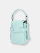 Load image into Gallery viewer, Octavio Pebbled Mint 4 Way Backpack