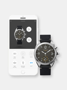 Kronaby Apex S3114-1 Black Leather Automatic Self Wind Smart Watch