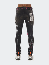 Load image into Gallery viewer, Punk Super Skinny Jeans - Caviar