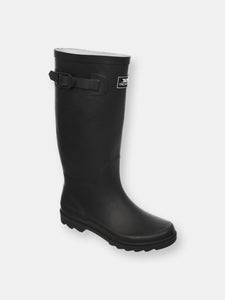 Recon X Mens Waterproof Rubber Wellington Boots - Black