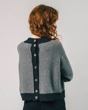 Load image into Gallery viewer, Back Buttons Sweater Grey