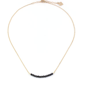 Mina Black Spinel Necklace
