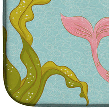 Load image into Gallery viewer, 14 in x 21 in Mermaid and Cat Underwater Dish Drying Mat