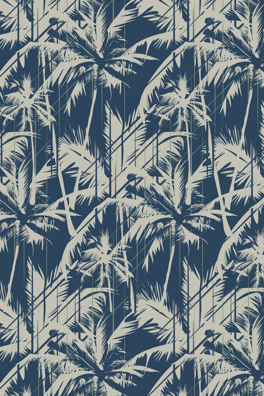 Eco-Friendly Abstract Palm Tree Wallpaper