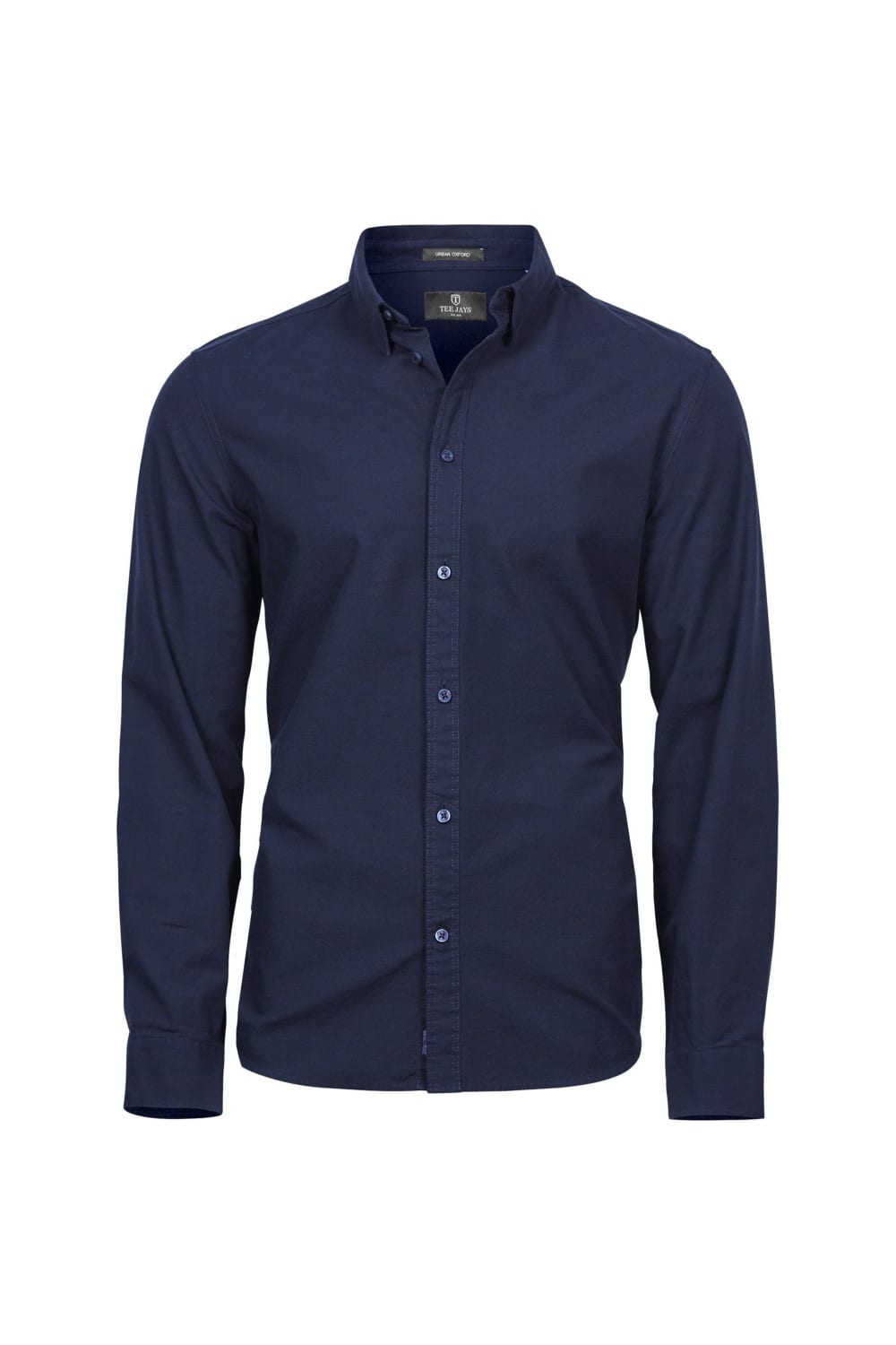 Tee Jays Mens Urban Long Sleeve Oxford Shirt (Navy)