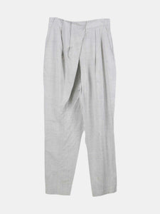 Proenza Schouler Women's Grey Draped Front Pant With Topstitch Dress