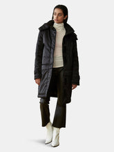 Load image into Gallery viewer, Sustainable Convertible Satin Down Coat
