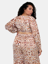 Load image into Gallery viewer, Snow Leopard Isa Wrap Top