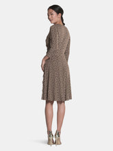 Load image into Gallery viewer, Sweetheart Wrap A-Line Dress in Confetti Dot Chocolate Chip