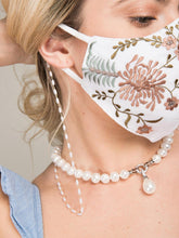 Load image into Gallery viewer, Dainty Pearl Convertible Mask Chain