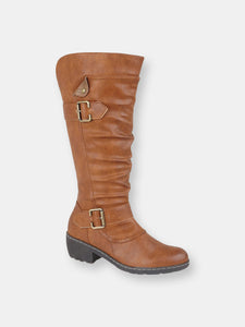 Womens/Ladies Camelia Calf Cavalier Boots (Tan)