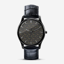 Load image into Gallery viewer, Classic Fashion Unisex Print Black Quartz Watch