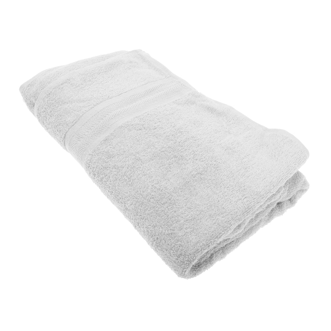 Jassz Beach/Bath Plain Sheet Towel (Pack of 2) (White) (One Size)