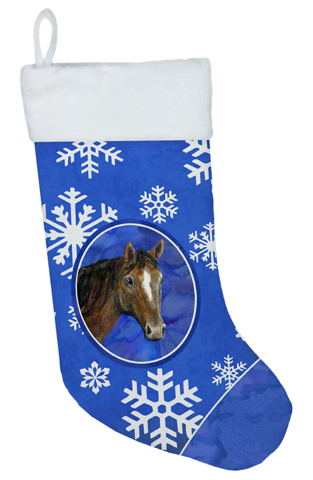 Horse Winter Snowflakes Holiday Christmas Stocking