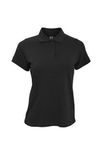 Load image into Gallery viewer, B&amp;C Safran Pure Ladies Short Sleeve Polo Shirt (Black)