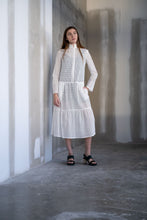 Load image into Gallery viewer, Adri Dress / Vintage White Cotton Eyelet