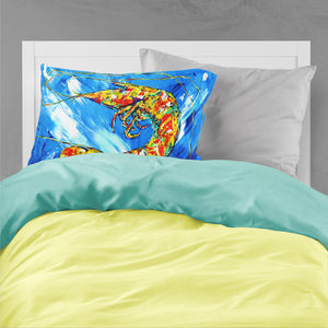 Ice Blue Shrimp Fabric Standard Pillowcase