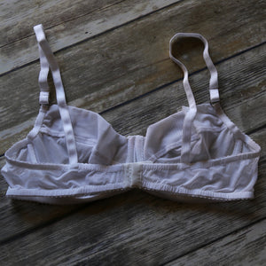 Je T'aime White Mesh Bra