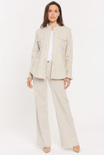 Load image into Gallery viewer, Ruffle Detail Jacket - Marin Stripe