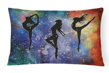 Load image into Gallery viewer, 12 in x 16 in  Outdoor Throw Pillow Dancers Canvas Fabric Decorative Pillow