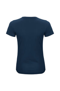 Womens/Ladies Organic Cotton T-Shirt - Navy