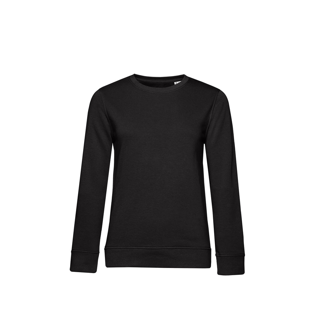 B&C Womens/Ladies Organic Sweatshirt (Black)
