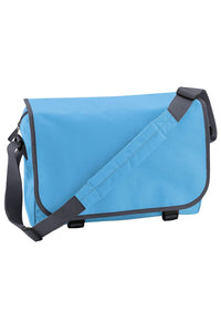 Adjustable Messenger Bag 11 Liters, Pack Of 2 - Surf Blue/ Graphite Grey