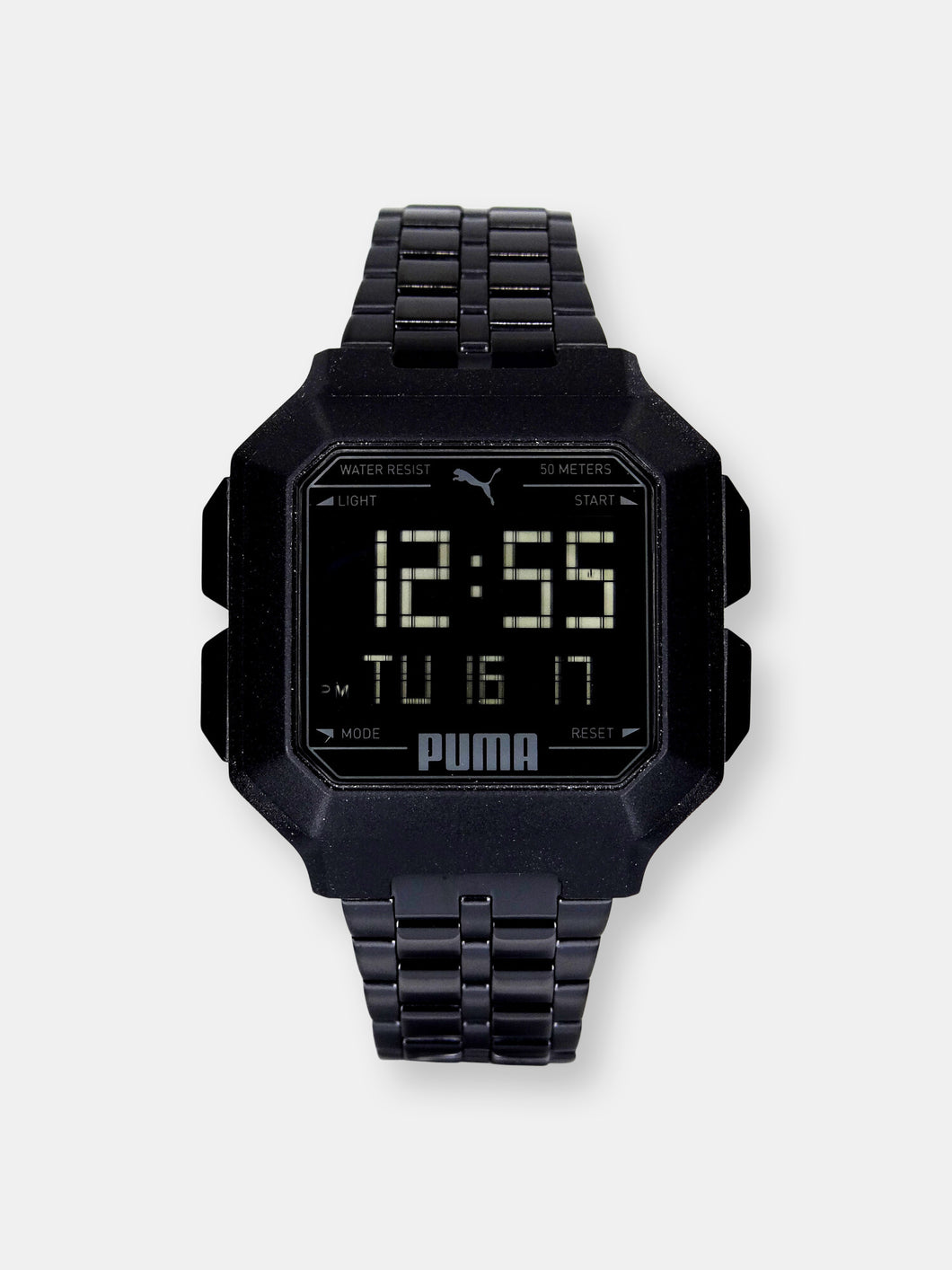 Puma Men's P5053 Black Resin Quartz Casual