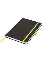 Load image into Gallery viewer, Journalbooks A5 Lasercut Notebook (Solid Black/Yellow) (One Size)