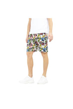 Load image into Gallery viewer, Brave Soul Mens Psychedelic Zebra Print Shorts (White Multi)