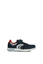 Load image into Gallery viewer, Boys Alfier Leather Sneakers - Navy/Red