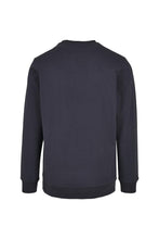 Load image into Gallery viewer, Build Your Brand Mens Basic Crew Neck Sweatshirt (Navy)