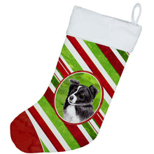 Load image into Gallery viewer, Border Collie Candy Cane Holiday Christmas Christmas Stocking