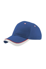 Load image into Gallery viewer, Star Children/Kids 6 Panel Contrast Baseball Cap - Royal/White