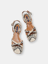 Load image into Gallery viewer, The Flat Sandal - Python Embossed