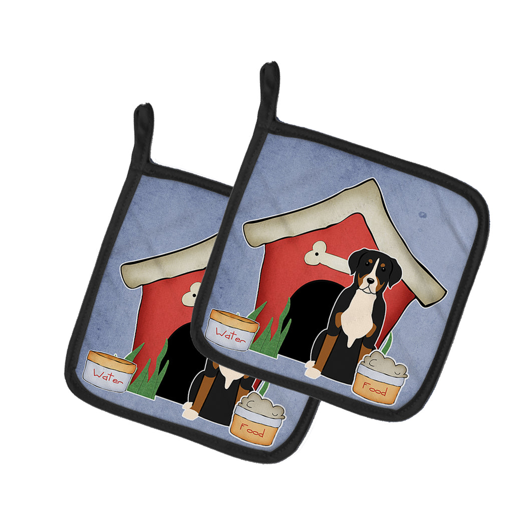 Dog House Collection Greater Swiss Mountain Dog Pair of Pot Holders