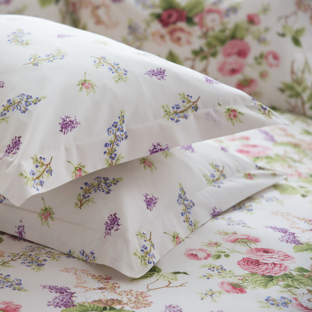 Belledorm Delphine Oxford Pillowcase (1 Pair) (Multicolored) (20 x 30in)