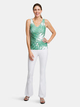 Load image into Gallery viewer, Agnes Stretch Knit Tank Top in Queen Palm