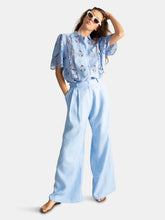 Load image into Gallery viewer, Ainsley French Blue Linen Pants