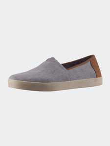 Men's Drizzle Grey Slub Chambray Avalon Slip-On Shoes