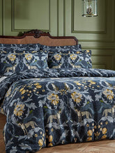 Load image into Gallery viewer, Paoletti Nouvilla Cheetah Duvet Set (Blue/Gray/Yellow) (Queen) (UK - King)
