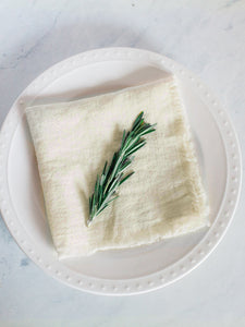 Stone Washed Linen Cocktail Napkin