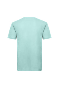 Russell Mens Authentic Pure Organic T-Shirt (Aqua)