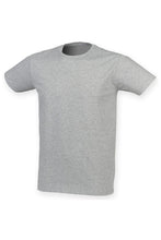 Load image into Gallery viewer, Skinni Fit Men Mens Feel Good Stretch Short Sleeve T-Shirt (Heather Gray)