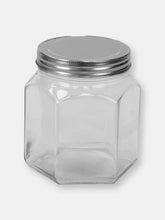Load image into Gallery viewer, 26 oz. Small Hexagon Glass Canister, Clear