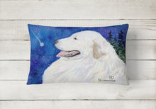 Load image into Gallery viewer, 12 in x 16 in  Outdoor Throw Pillow Great Pyrenees Canvas Fabric Decorative Pillow